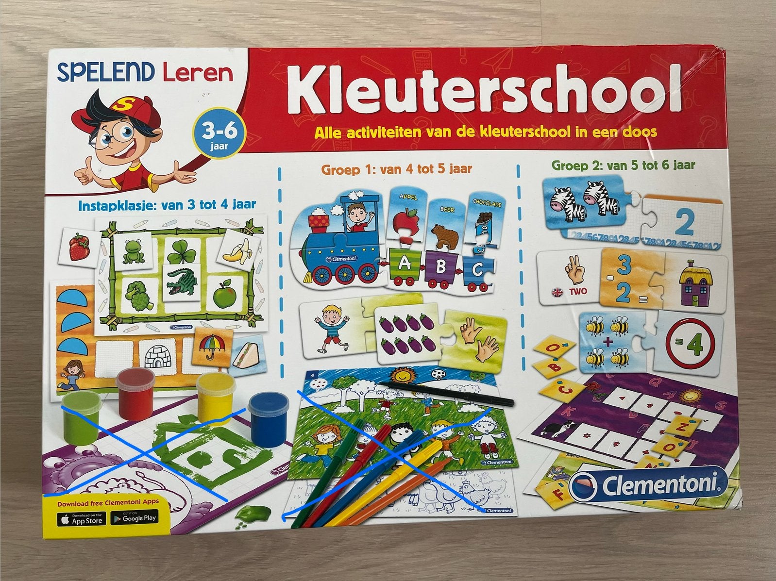 Activiteitendoos kleuters, Ophalen, 10 tot 50 stukjes, Gebruikt, 4 tot 6 jaar