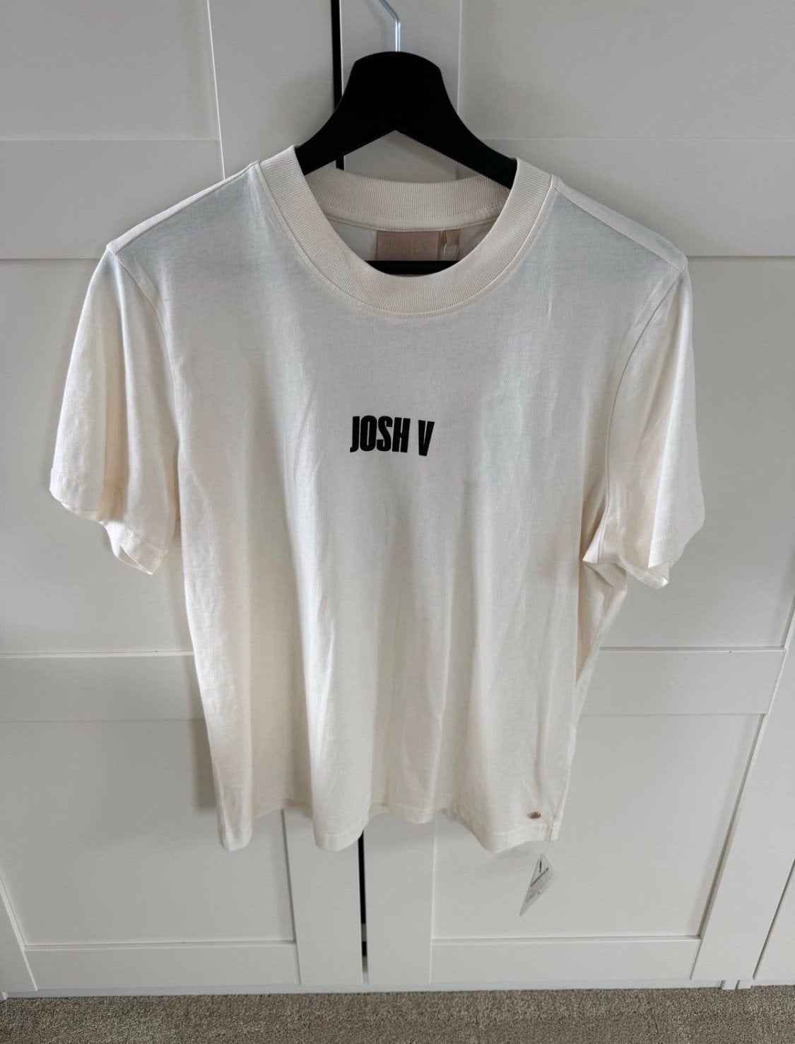 JOSH V T-shirt met korte mouwen en tekstprint, NIEUW!, Maat 38/40 (M), Wit, Nieuw, Ophalen of Verzenden
