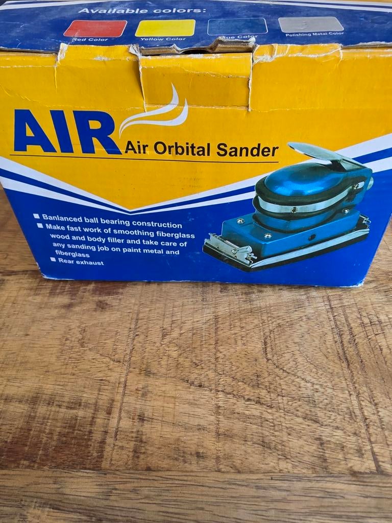 AIR Air Orbital Sander - Vlakschuurmachine, Doe-het-zelf en Verbouw, Gereedschap | Schuurmachines, Ophalen of Verzenden