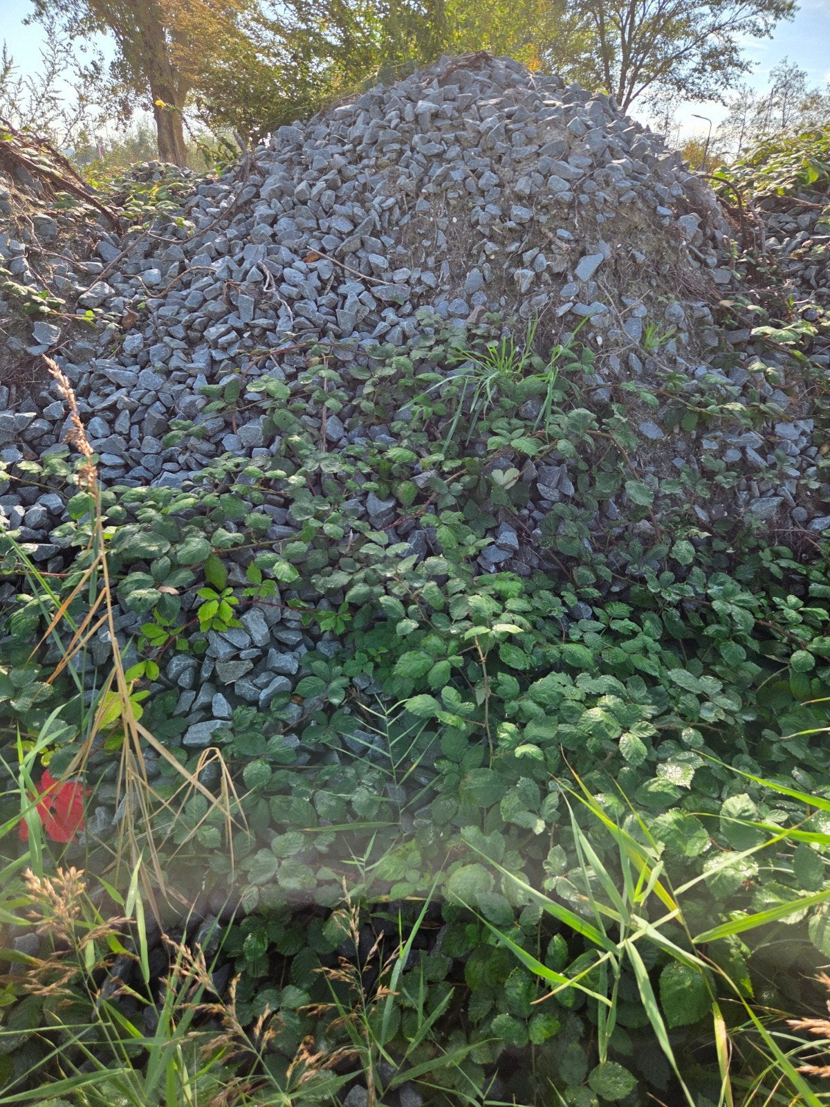 Basaltgrind voor spoorbaan of tuin ca 300 m3 in stavoren, Tuin en Terras, Gebruikt, Ophalen of Verzenden, Grind, Basalt
