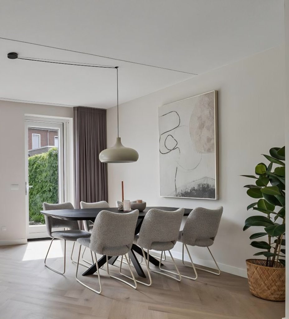 Moderne hanglamp japandi -scandinavisch ALS NIEUW, Ophalen, Zo goed als nieuw