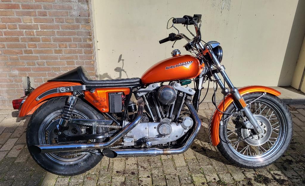 1981 Harley Davidson XLH, Ironhead 1000cc, Motoren, 2 cilinders, Motorrijbewijs A, Particulier, Naked bike