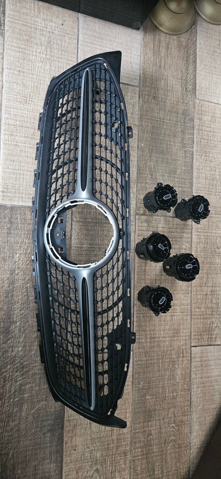 Mercedes-Benz grille en 5 originele ventilatieroosters, Ophalen, Gebruikt, Mercedes-Benz