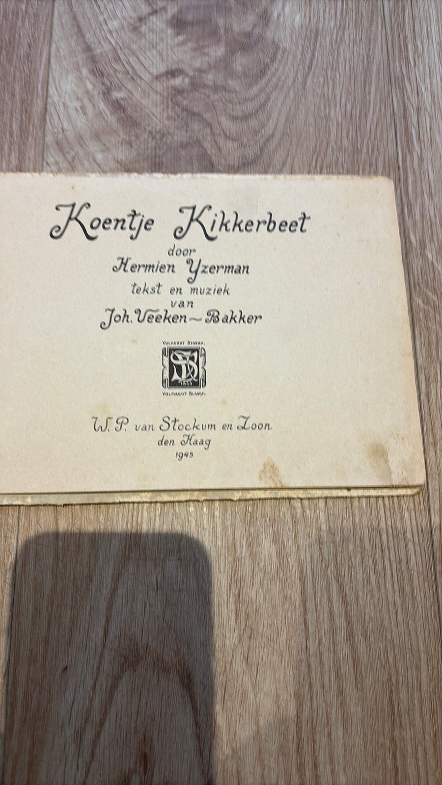 Koentje kikkerbeet  uit 1945, Ophalen