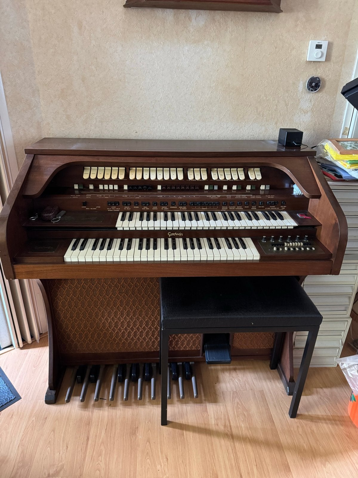 Godwin Theatre 555 Orgel - Vintage Elektronisch Orgel, Ophalen, Gebruikt, 2 klavieren, Orgel