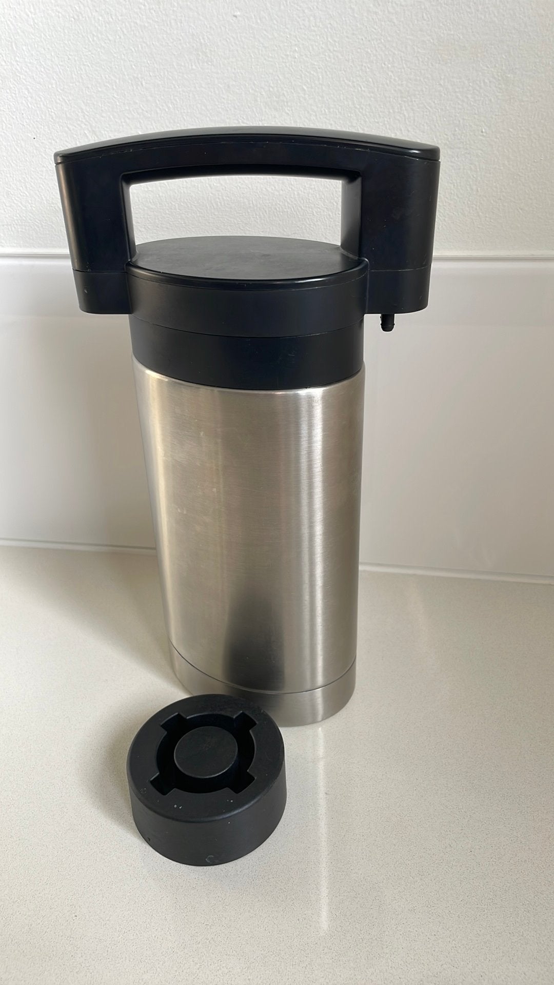 Miele 7132000 Geïsoleerde melkcontainer / Melkhouder RVS, Ophalen of Verzenden, Gebruikt, Koffiemachine, Overige typen