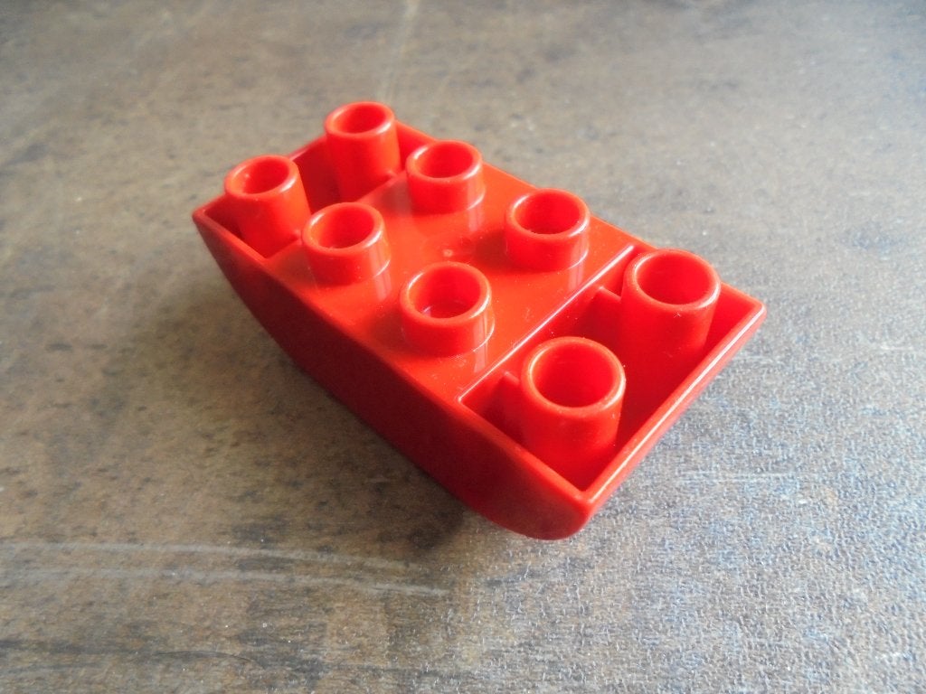 Lego Duplo Brick 2x4 Slope Curved Inverted (zie foto's) 13, Ophalen of Verzenden, Gebruikt, Losse stenen, Duplo