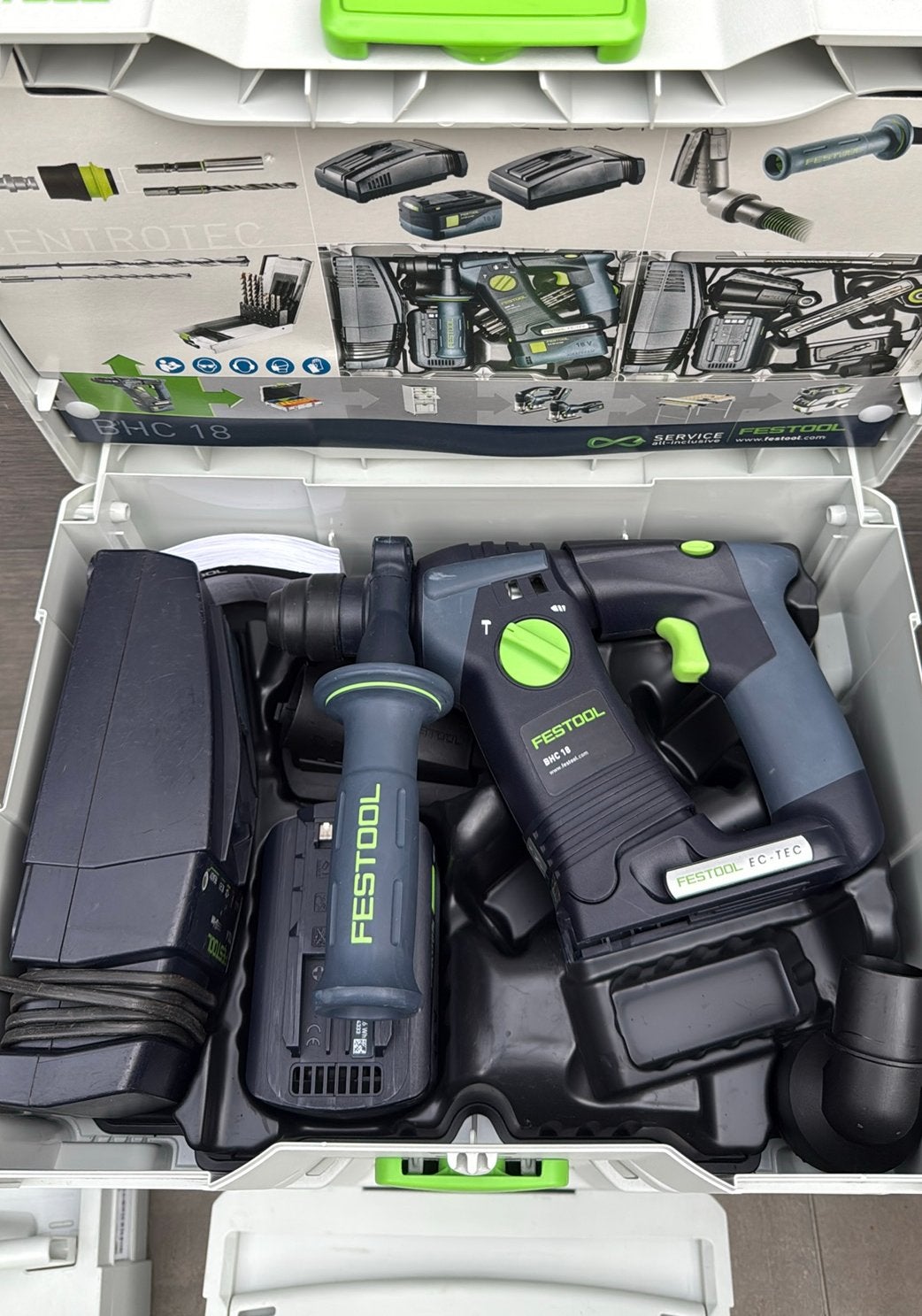 FESTOOL BHC 18 KLOPBOORMACHINE, Doe-het-zelf en Verbouw, Gereedschap | Boormachines, Boormachine, Ophalen of Verzenden, Zo goed als nieuw