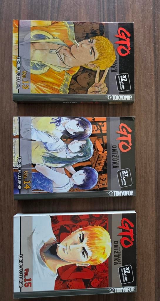 GTO (Great Teacher Onizuka) Manga - Deel 13, 14, 15 (OOP), Boeken, Strips | Comics, Meerdere comics, Ophalen of Verzenden, Japan (Manga)