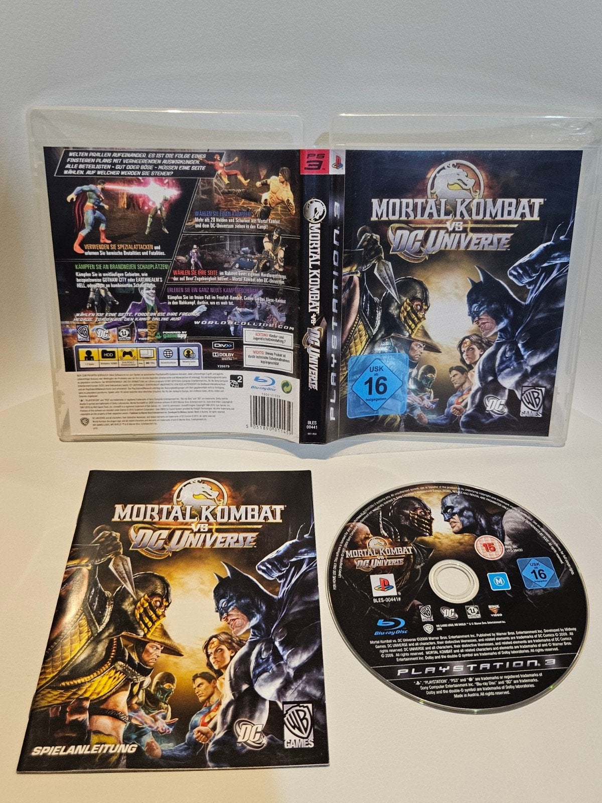 Mortal Kombat vs DC Universe PS3, Vanaf 18 jaar, Vechten, 2 spelers, Ophalen of Verzenden