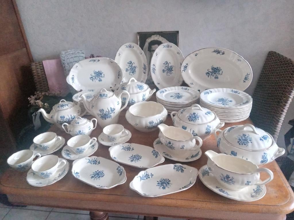 prachtig antieke set societe ceramique FLEURON, Antiek en Kunst, Ophalen