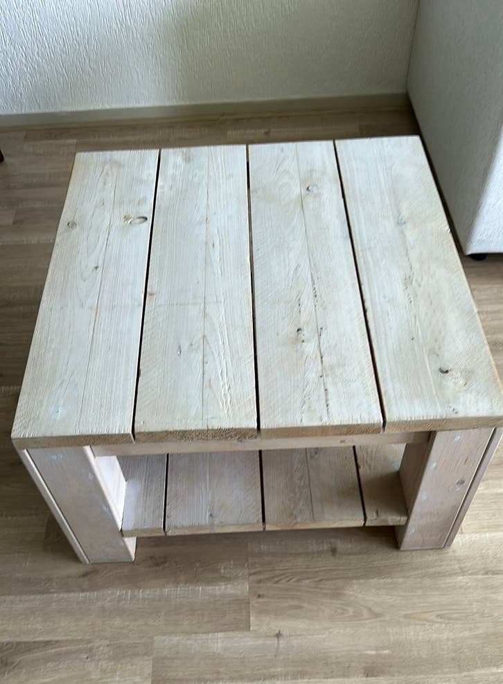 Tafel steigerhout, Ophalen, Zo goed als nieuw, Rechthoekig, 50 tot 100 cm
