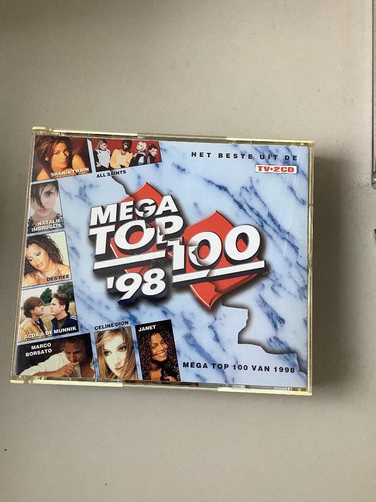 Het beste uit de mega top 100 1998 (2 cd’s), Verzenden, Zo goed als nieuw, Pop