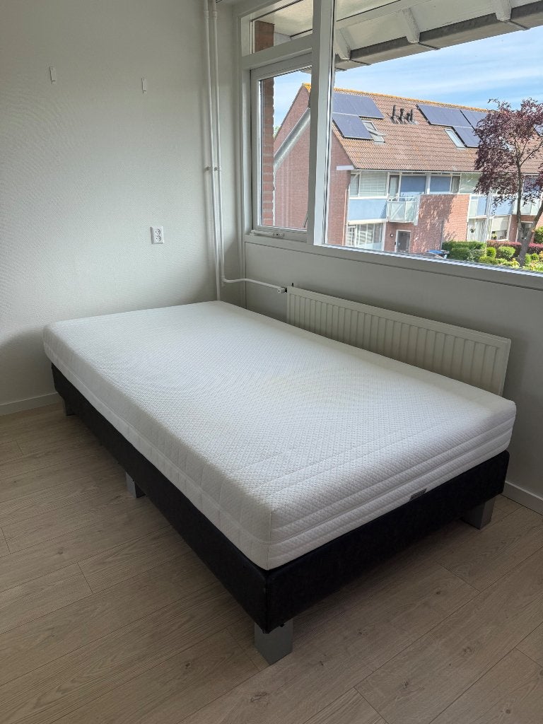Boxspring 120x220cm, Ophalen, Gebruikt, Tweepersoons, 120 cm