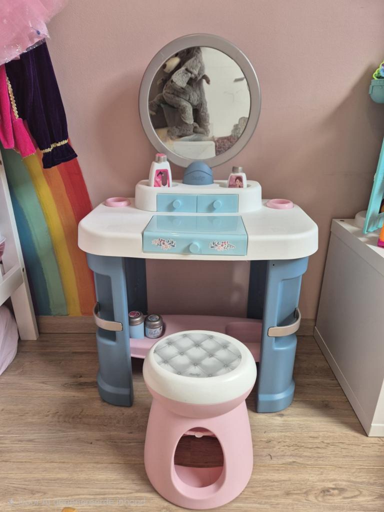 Smoby Kaptafel met Krukje voor Kinderen, Ophalen of Verzenden, Gebruikt, Meisje