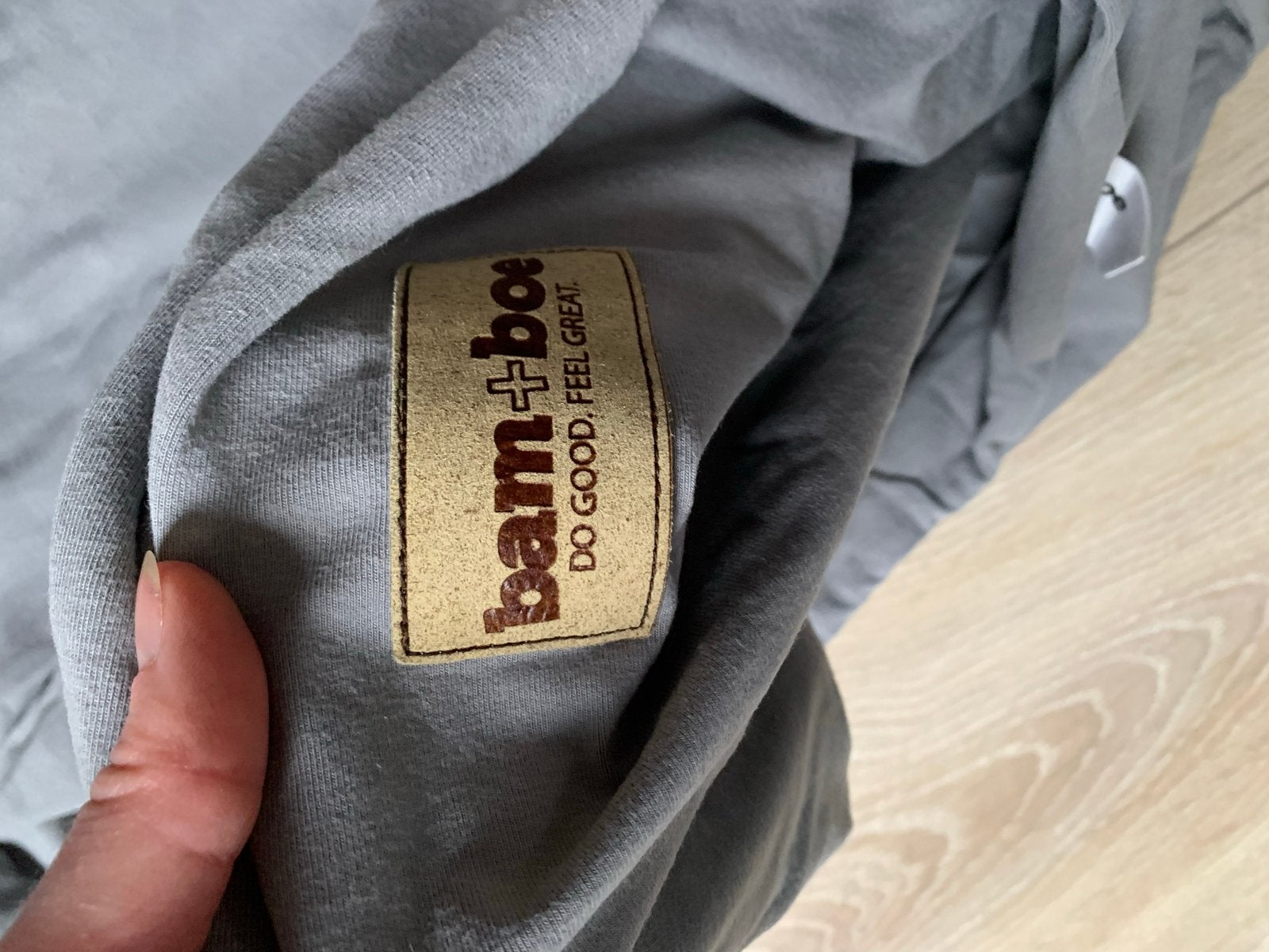 Bam+boe draagdoek - Grijs, Overige merken, Draagdoek, Gebruikt, Ophalen of Verzenden