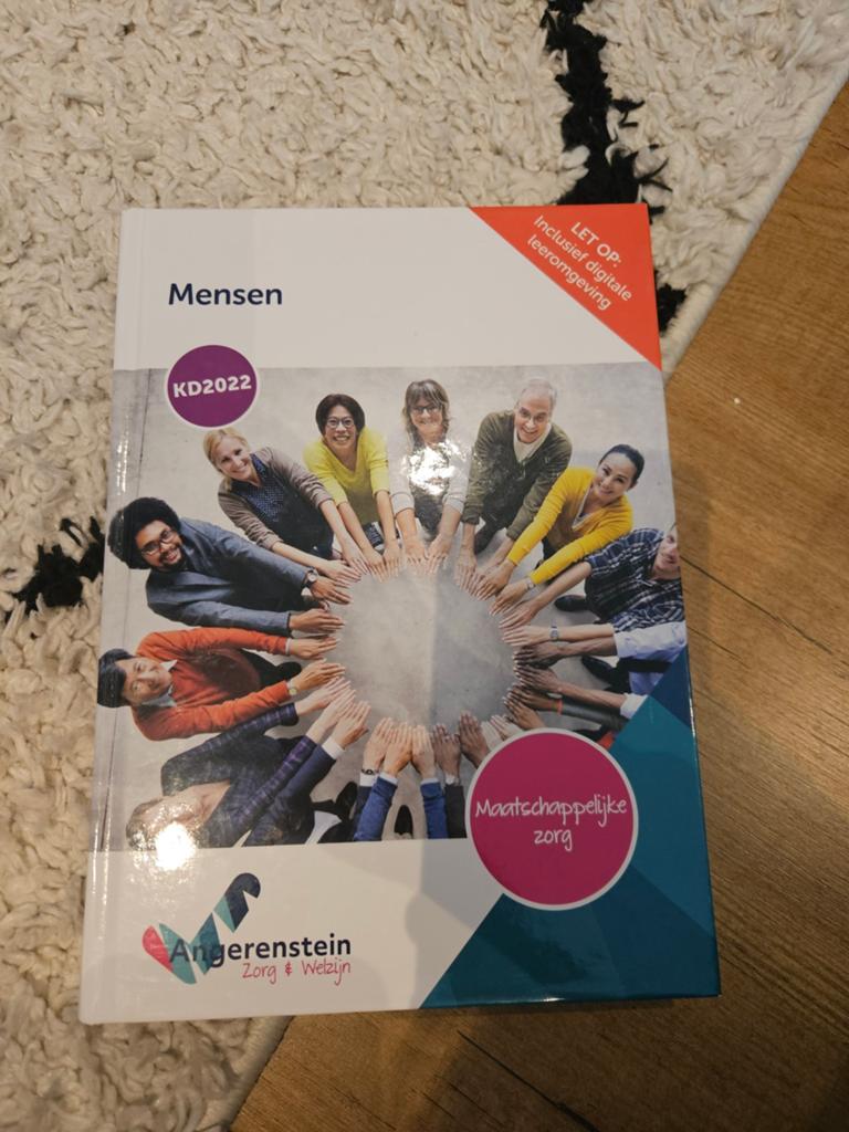 Mensen, Angerenstein. Boom beroepsonderwijs, Boeken, Schoolboeken, Ophalen of Verzenden, Zo goed als nieuw, Overige niveaus, Nederlands