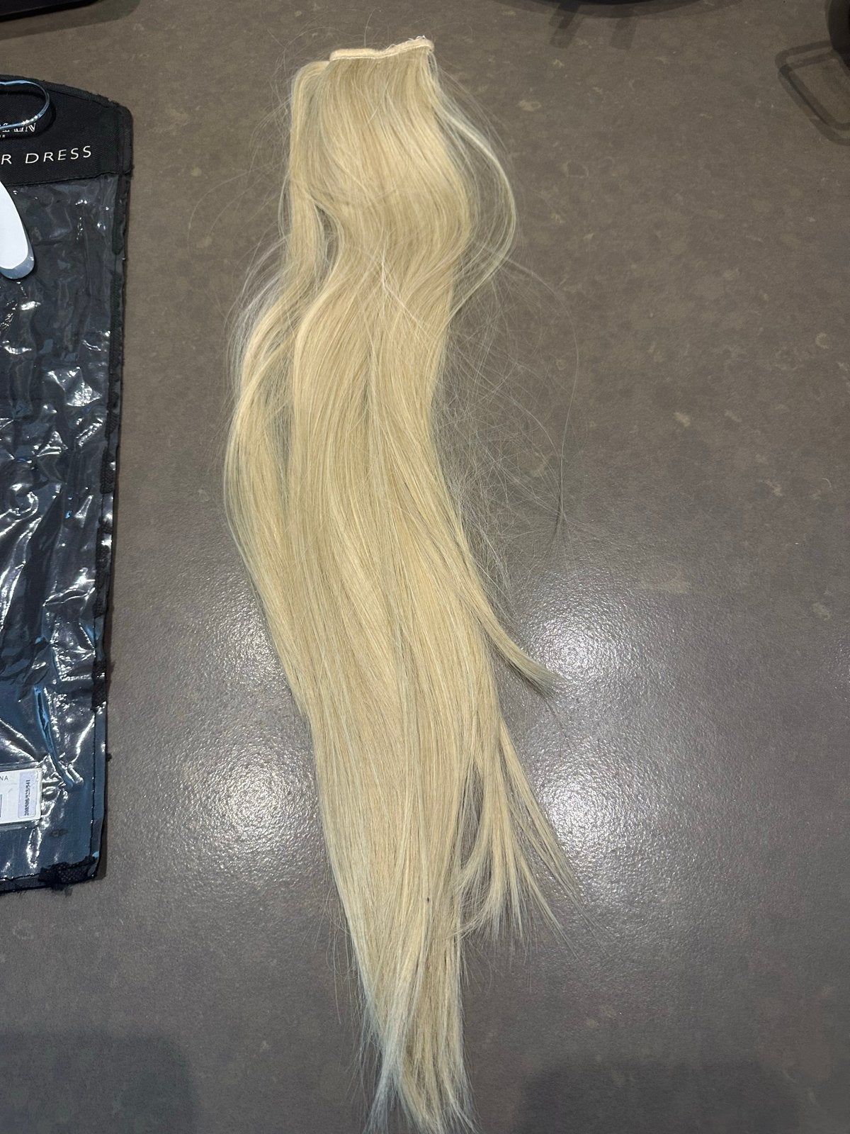 Nieuwe Blonde Clip-in Extensions voor Staart, Ophalen of Verzenden, Nieuw, Pruik of Haarverlenging