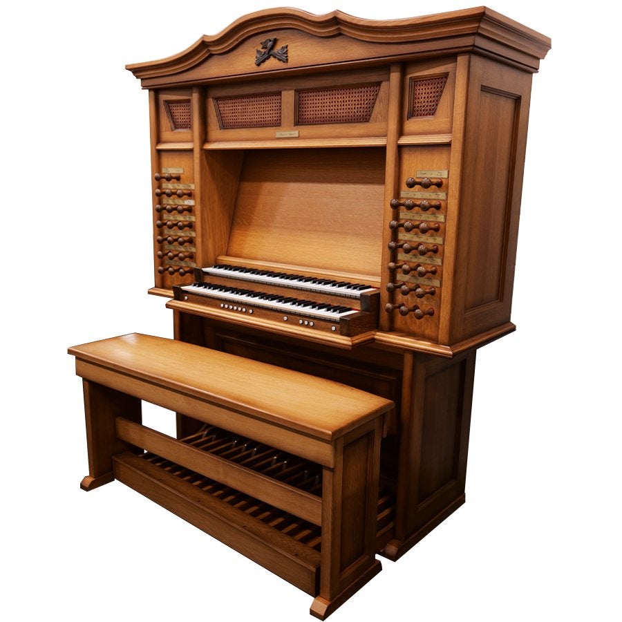Content Register Cabinet Orgel Occasion Blank Eiken orgel