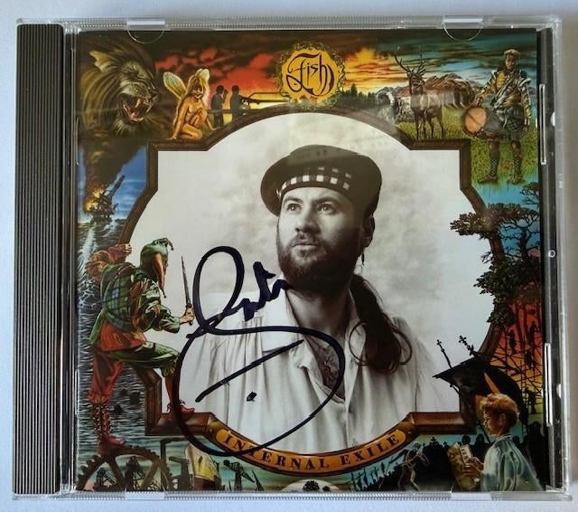 Fish (Marillion) - Internal Exile cd, gesigneerd, Cd's en Dvd's, Cd's | Rock, Ophalen of Verzenden, Zo goed als nieuw, Progressive