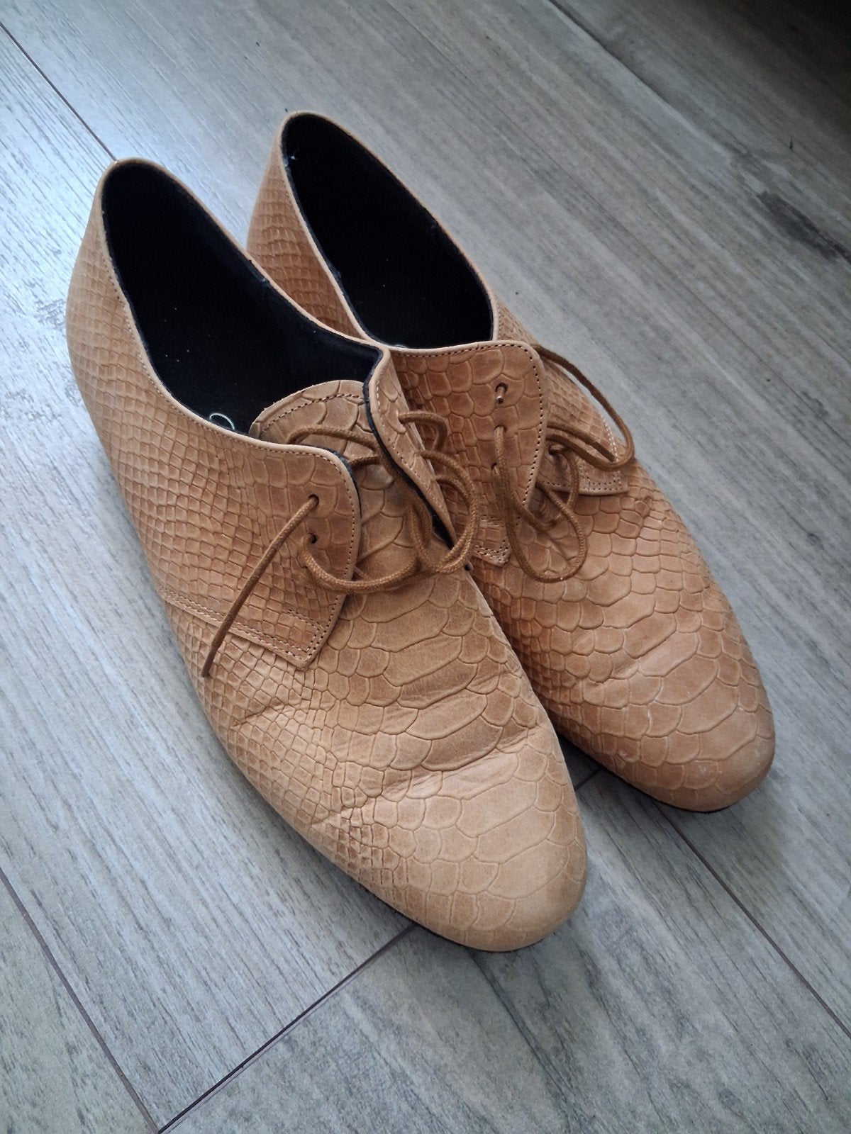 Diamond Heren Salsa Dansschoenen - Bruin Slangenprint, Ophalen, Diamond, Bruin, Gedragen