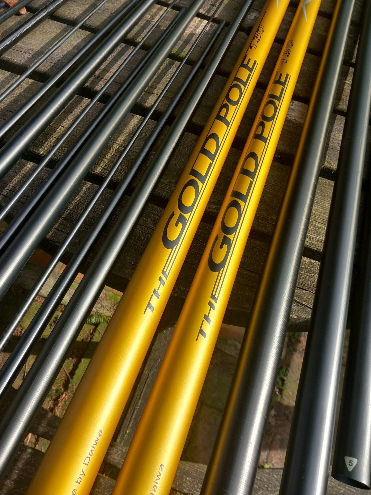 Vaste hengel/pack JVS Goldpole >> 13 m >> prachtstaat!, Ophalen, Zo goed als nieuw, Vaste hengel