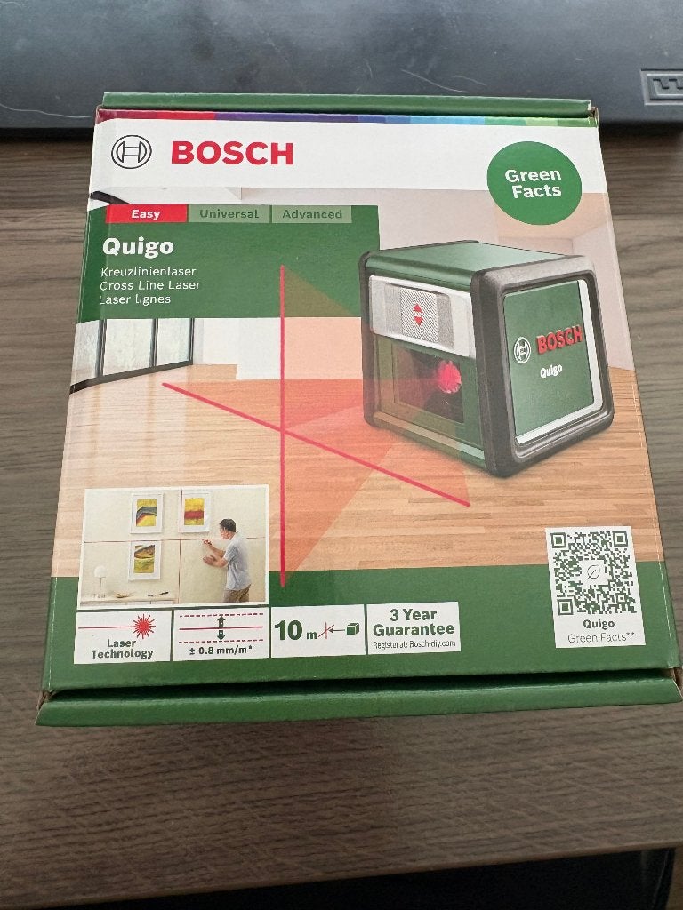 Bosch Quigo kruislijner (rood), Ophalen of Verzenden, Nieuw, Afstand