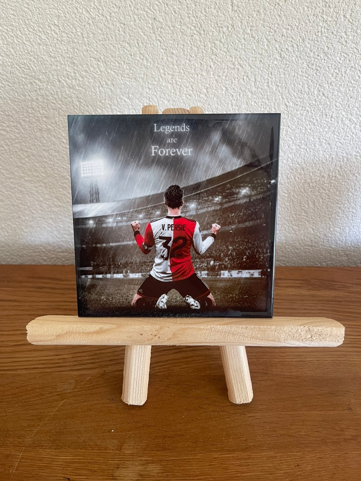 Robin van Persie – Legends Are Forever | Tegel 15x15 cm, Nieuw, Ophalen of Verzenden, DokterPlotter, Feyenoord