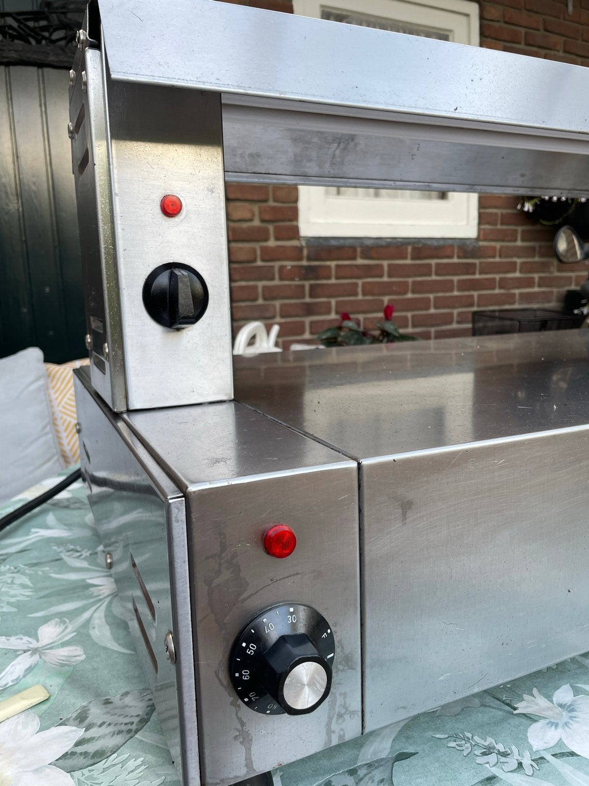Chergui RVS Warmhoudplaat / Salamander (foodtruck), Huis en Inrichting, Ophalen, Gebruikt