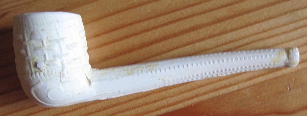 klei tabakspijpje - heel gaaf - lengte 8 centimeter, Verzamelen, Ophalen of Verzenden, Zo goed als nieuw, (Water)pijp