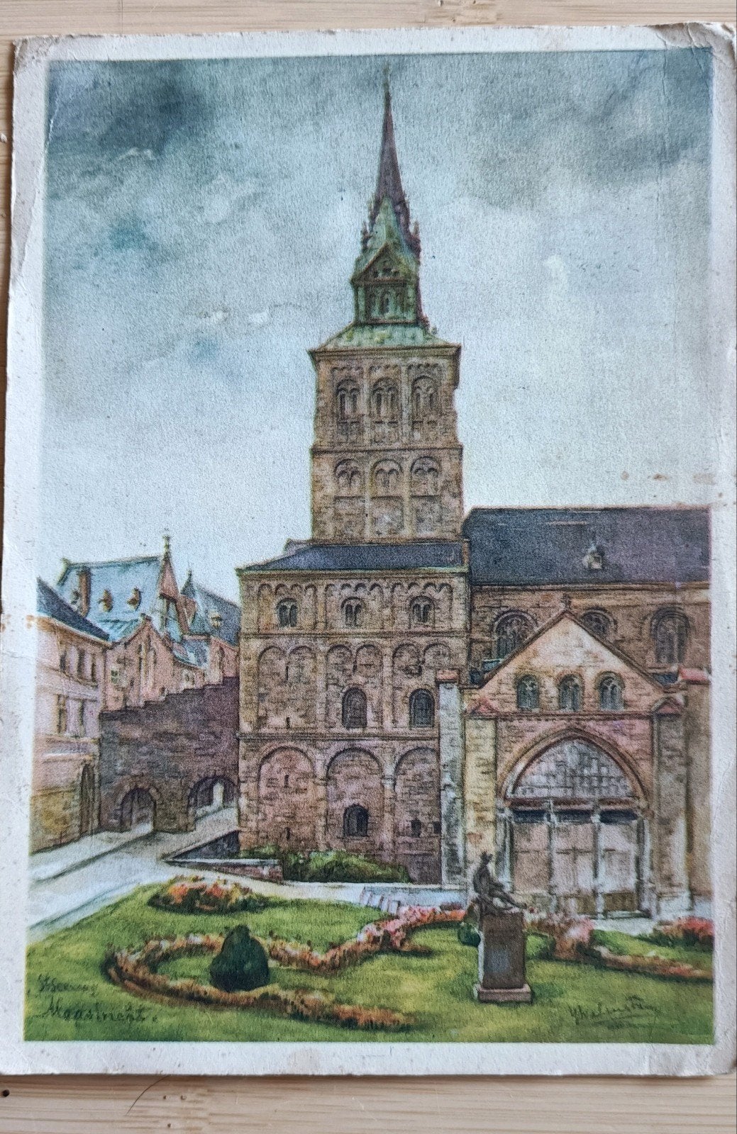 Maastricht. St Servaas. uitgave Kinderpostzegels 1951, Verzenden, 1940 tot 1960, Gelopen, Limburg
