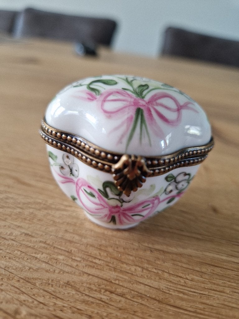 vintage porseleinen sieraden-, tanden doosje, Ophalen