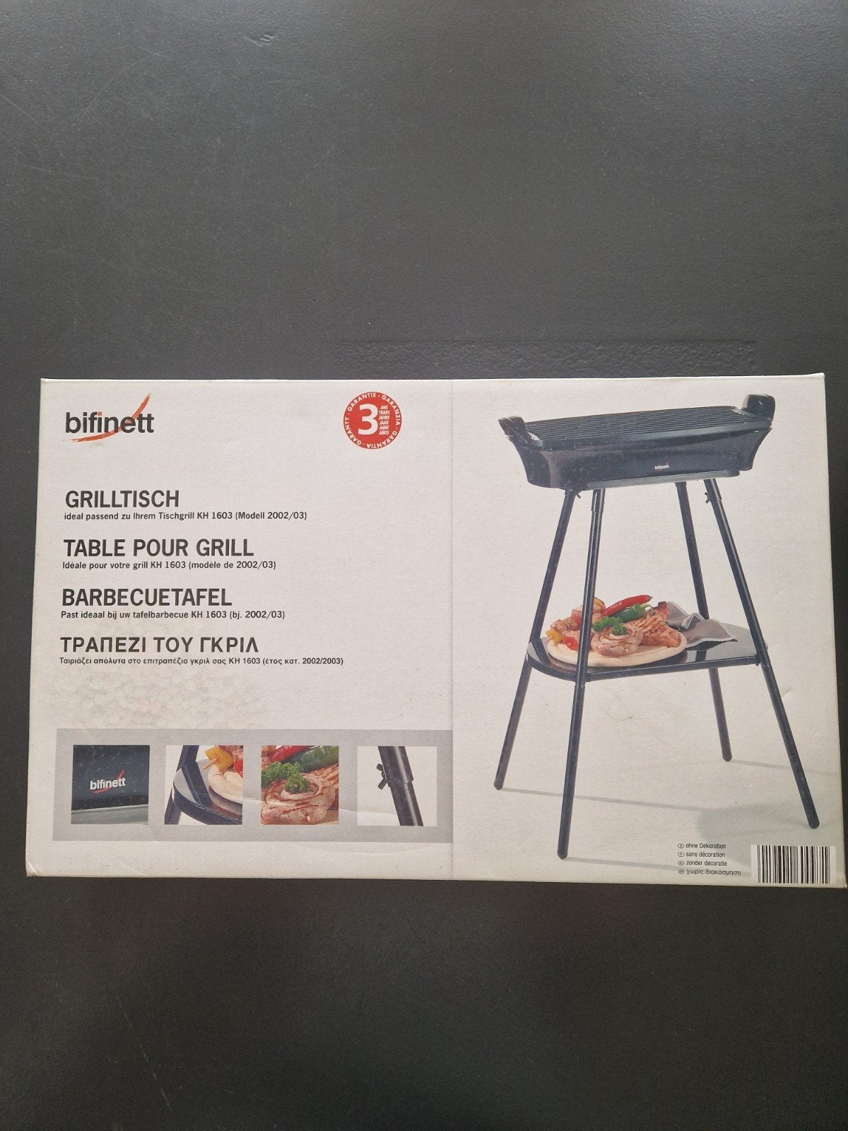 bq tafel, Ophalen, Nieuw