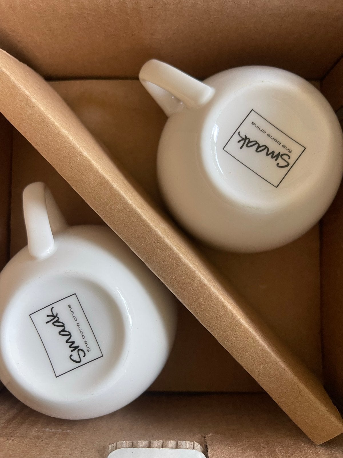 2x Smaak Espresso kop en schotel 100 ml - Fine Bone China, Huis en Inrichting, Overige merken, Nieuw, Ophalen of Verzenden, Modern