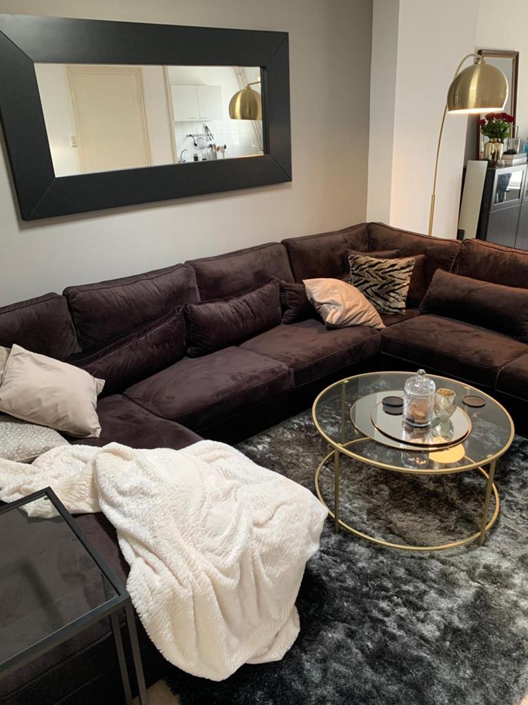 Eric kuster style loungebank hoekbank U-bank, Ophalen, Zo goed als nieuw, Stof