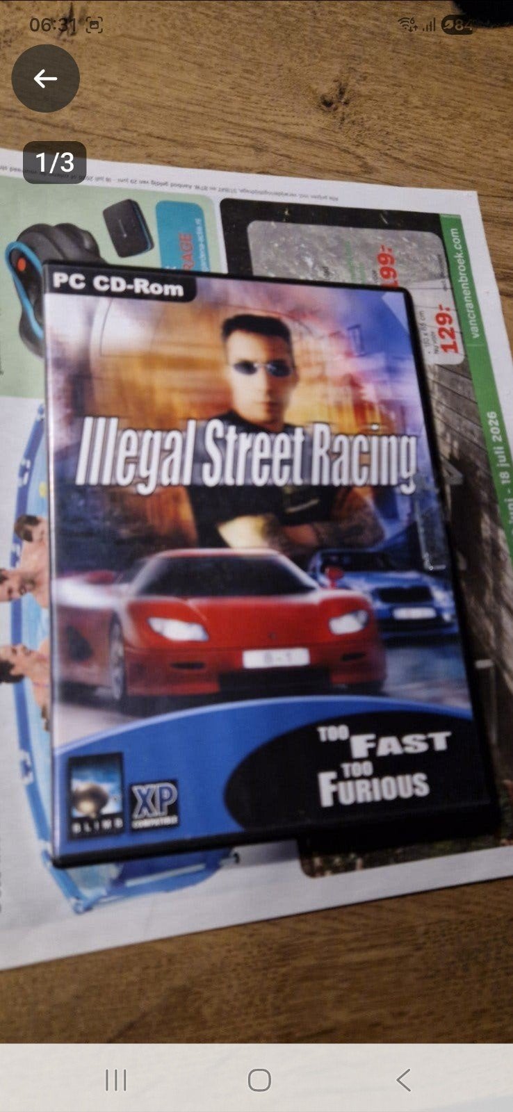 Illegal Street Racing PC CD-Rom - Too Fast Too Furious, Spelcomputers en Games, Games | Pc, Gebruikt, 1 speler, Racen en Vliegen