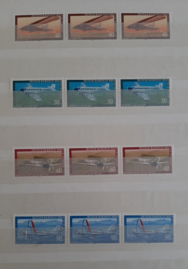 Duitsland Berlijn 1979 Vliegtuigpostzegels, Ophalen, Postfris, Vliegtuigen
