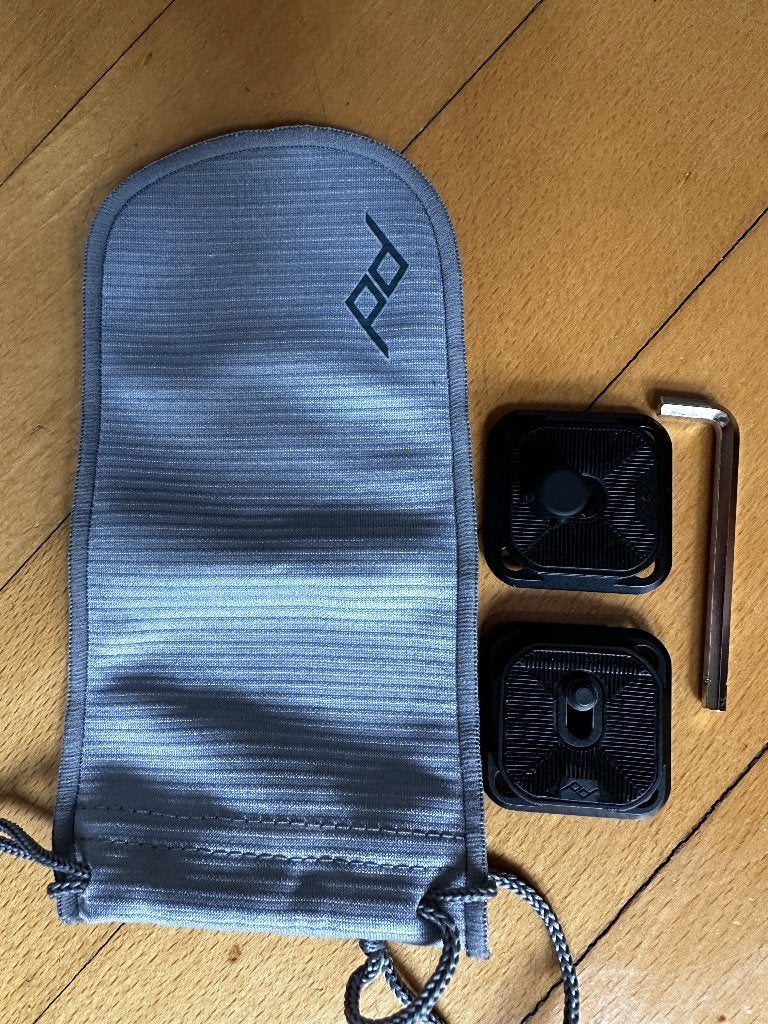 2x Peak Design Standard Plate v3 + opbergzakje & inbus, Overige typen, Ophalen of Verzenden, Zo goed als nieuw, Zwart