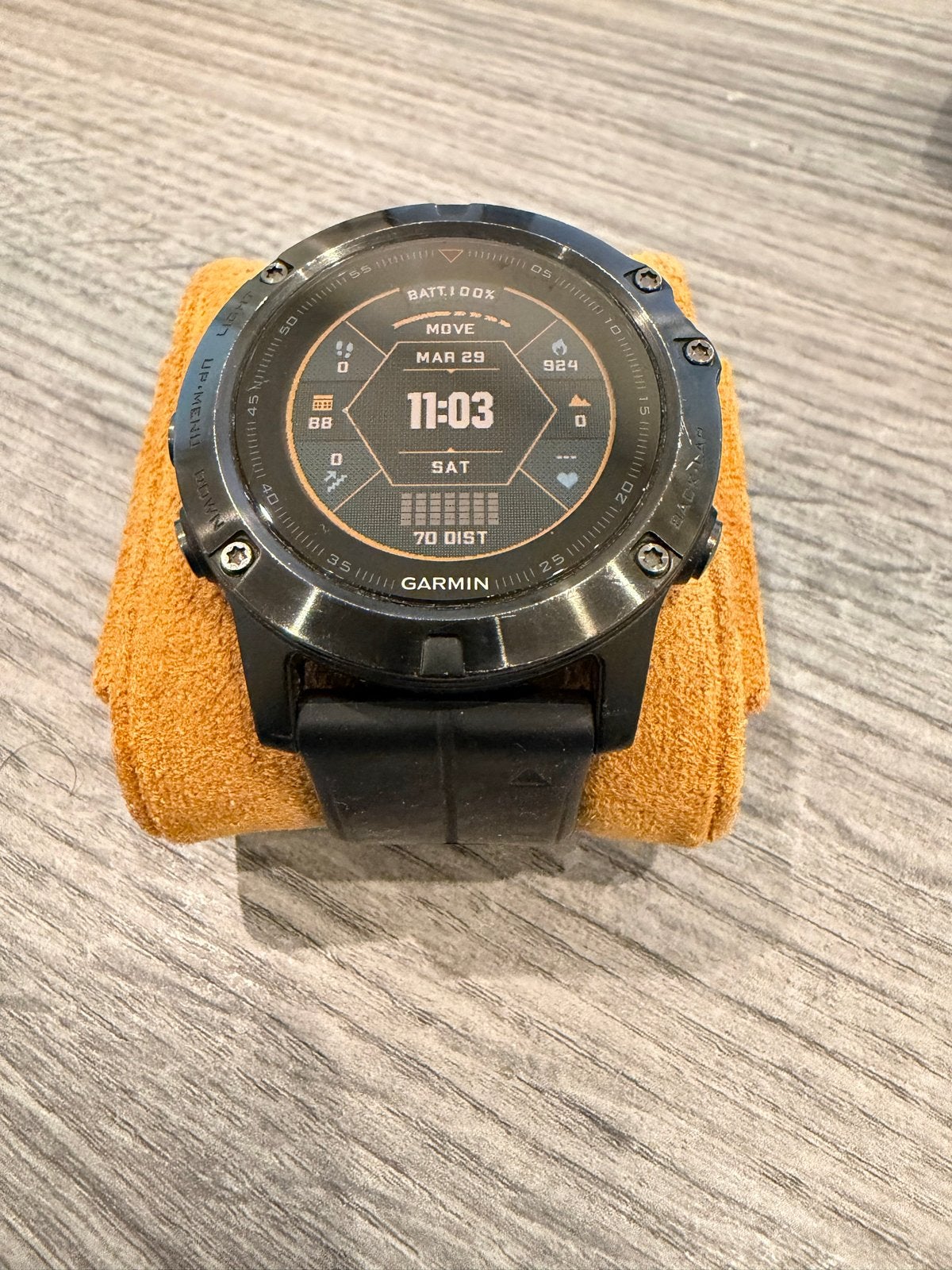 Garmin Fenix 5X RVS - Gebruikt maar functioneert goed, Sieraden, Tassen en Uiterlijk, Ophalen of Verzenden, Waterdicht, Afstand
