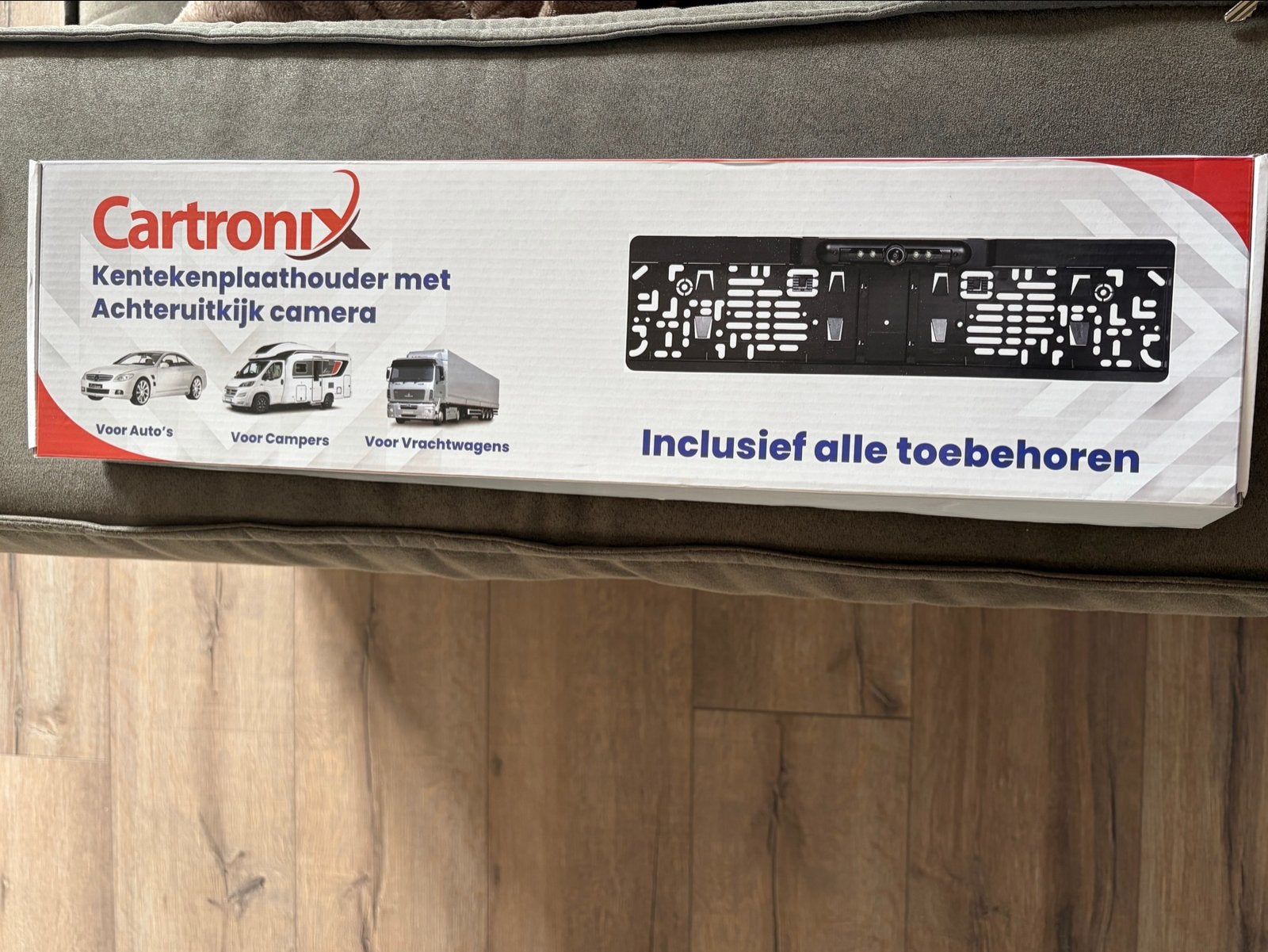 Cartronix Kentekenplaathouder met Achteruitrijcamera, Ophalen, Nieuw