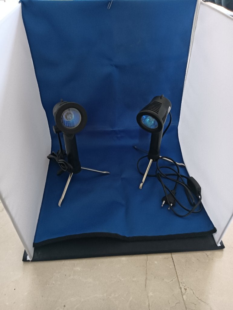 Opvouwbare foto studio met statief, Audio, Tv en Foto, Fotografie | Statieven en Balhoofden, Gebruikt, Minder dan 150 cm, Met balhoofd