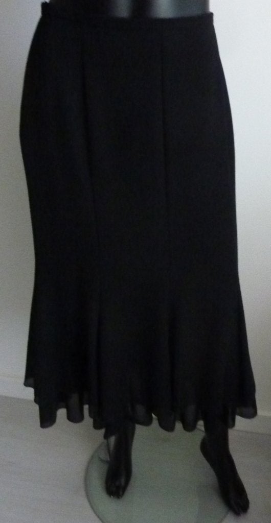 Hermann Lange Rok, Kleding | Dames, Maat 38/40 (M), Zwart, Ophalen of Verzenden, Zo goed als nieuw