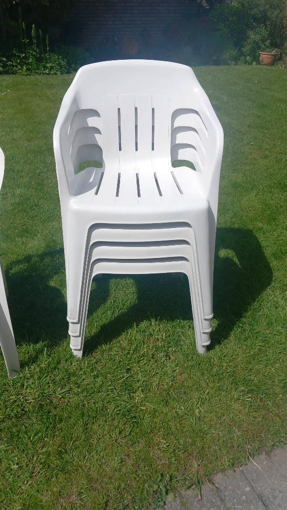 Jardin tuinstoelen, Tuin en Terras, Tuinstoelen, Ophalen, Zo goed als nieuw, Kunststof, Stapelbaar