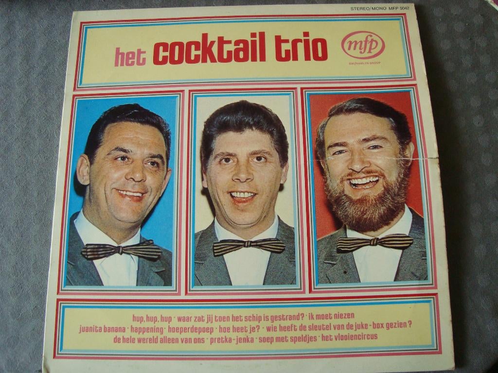 Het cocktail trio, Cd's en Dvd's, Vinyl | Nederlandstalig, Ophalen of Verzenden, Zo goed als nieuw, 12 inch, Levenslied of Smartlap