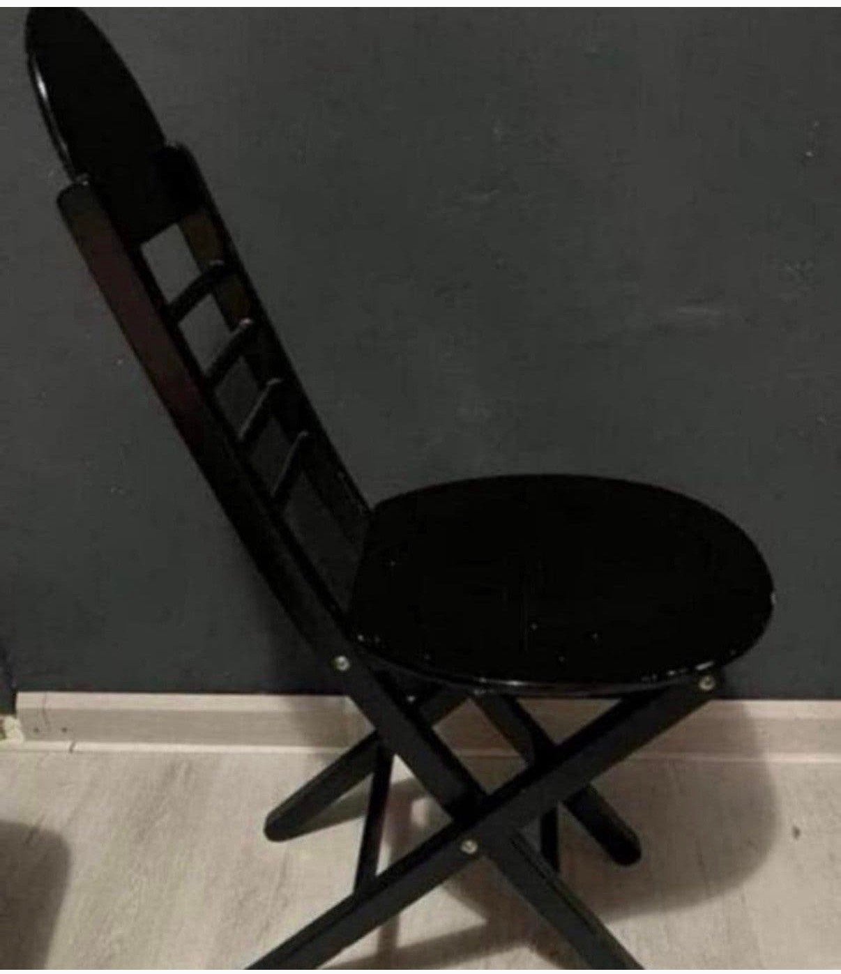 Zeldzame vintage Italiaanse Design stoel, Huis en Inrichting, Stoelen, Ophalen, Zwart, Zo goed als nieuw, Eén