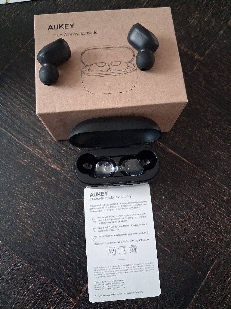AUKEY True Wireless Earbuds - Zwart, Overige merken, In-ear, Draadloos, Ophalen of Verzenden