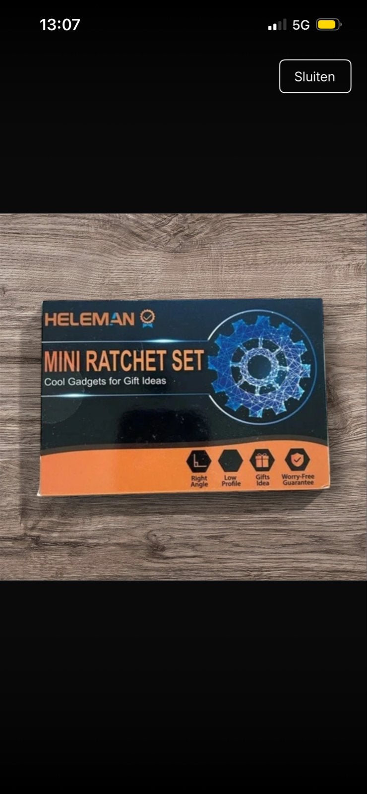 Heleman Mini Ratel Set - Compact en Handig, Verzenden, Nieuw, Sleutel/ratel, Overige merken