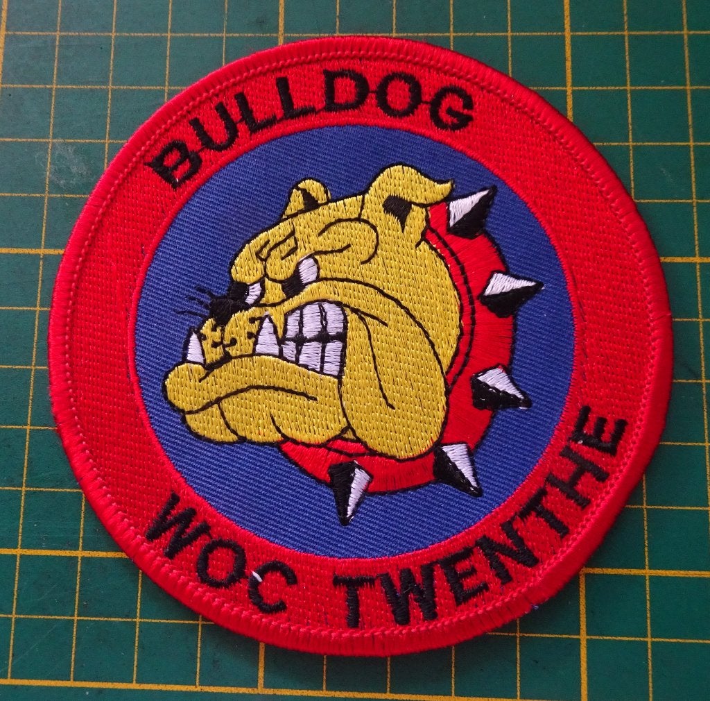 Patch Bulldog Wing Operation Centre  Vlb Twenthe Luchtmacht, Ophalen of Verzenden, Luchtmacht, Nederland, Embleem of Badge