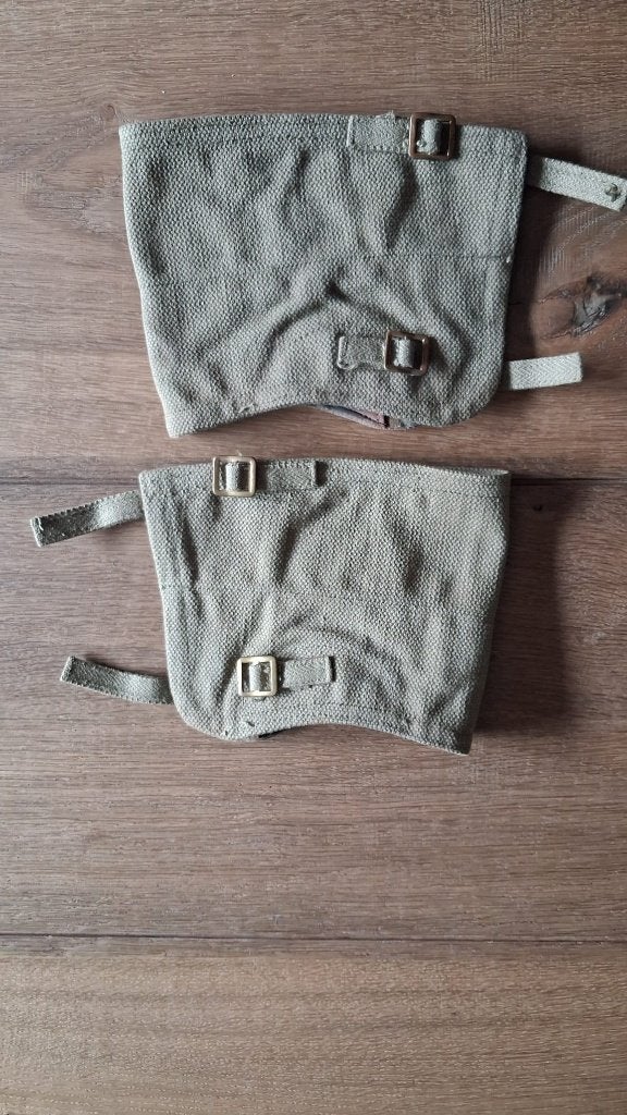 Militaire beenkappen kort | groen | 1954 | gestempeld, Verzamelen, Militaria | Algemeen, Ophalen of Verzenden, Landmacht, Nederland