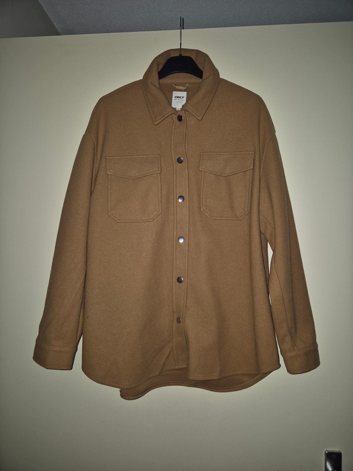 Oversized shacket blouse jas camel.bruin van Only mt.S NIEUW, Kleding | Dames, Only, Bruin, Nieuw, Ophalen of Verzenden
